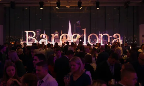 Corporate gala dinner in Barcelona hotel Corporate gala dinner in Barcelona hotel